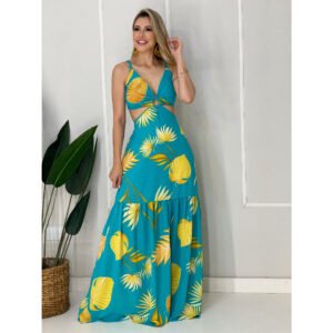Vestido regata estampas florais
