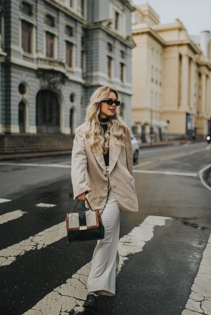 Estilo Casual Blazer linho