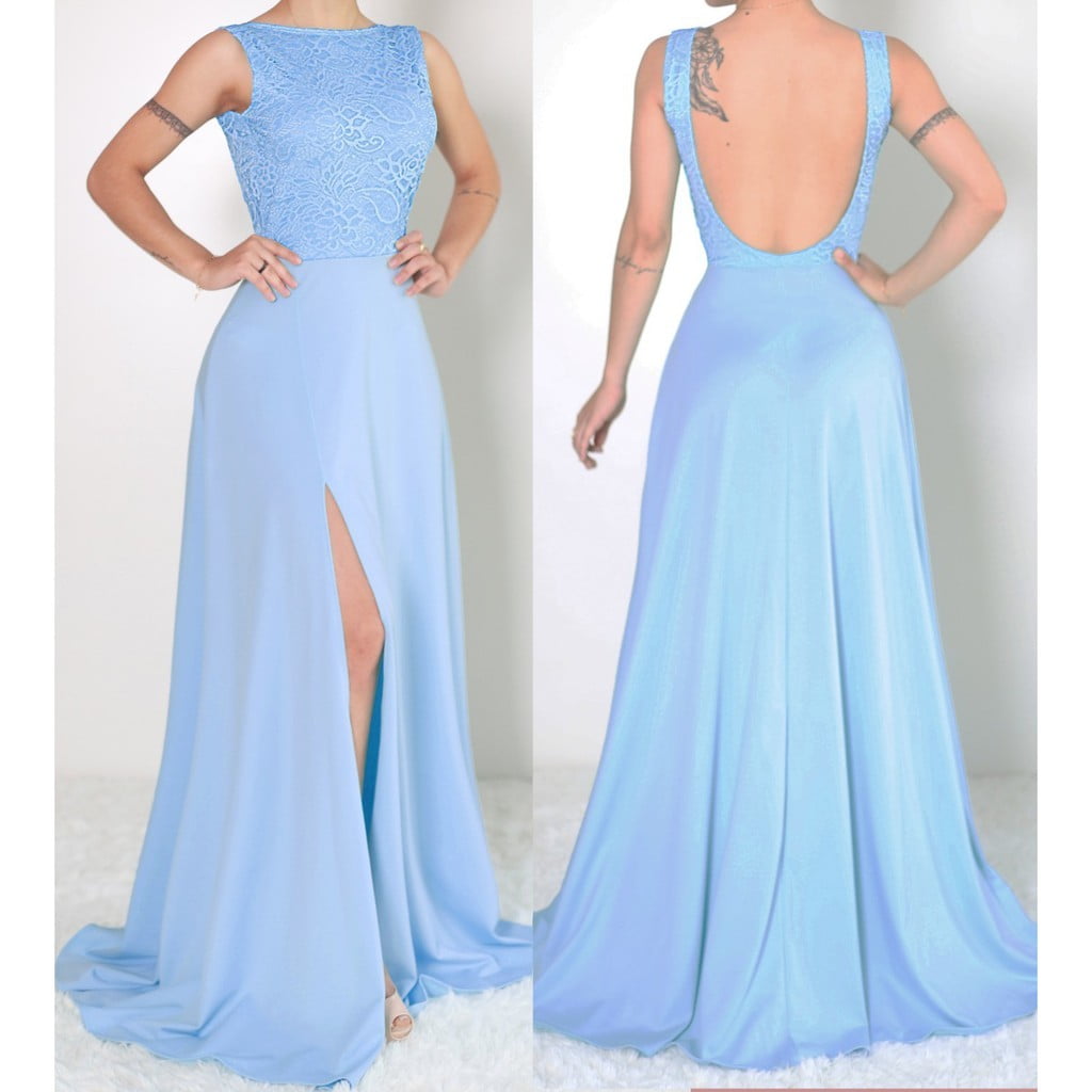 Vestido Azul claro Madrinha Vestidos ideais