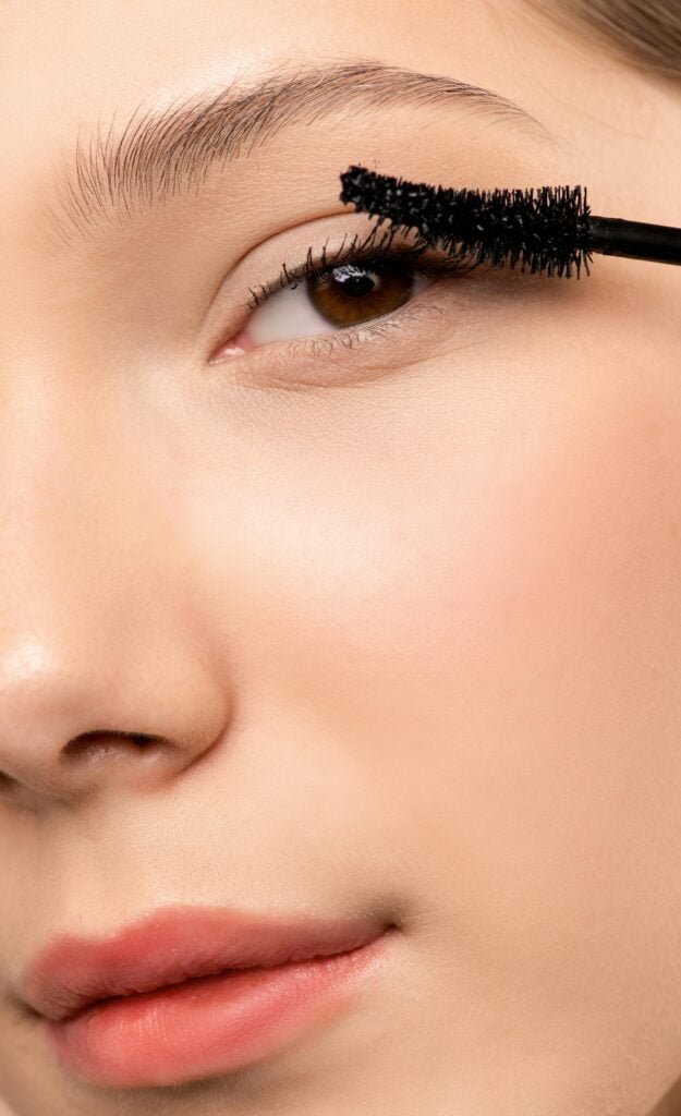 Olhos com rímel