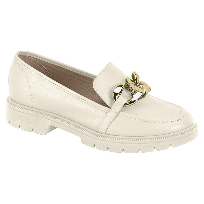Sapato Social Feminino Mocassim Loafer Beira Rio Conforto Preto