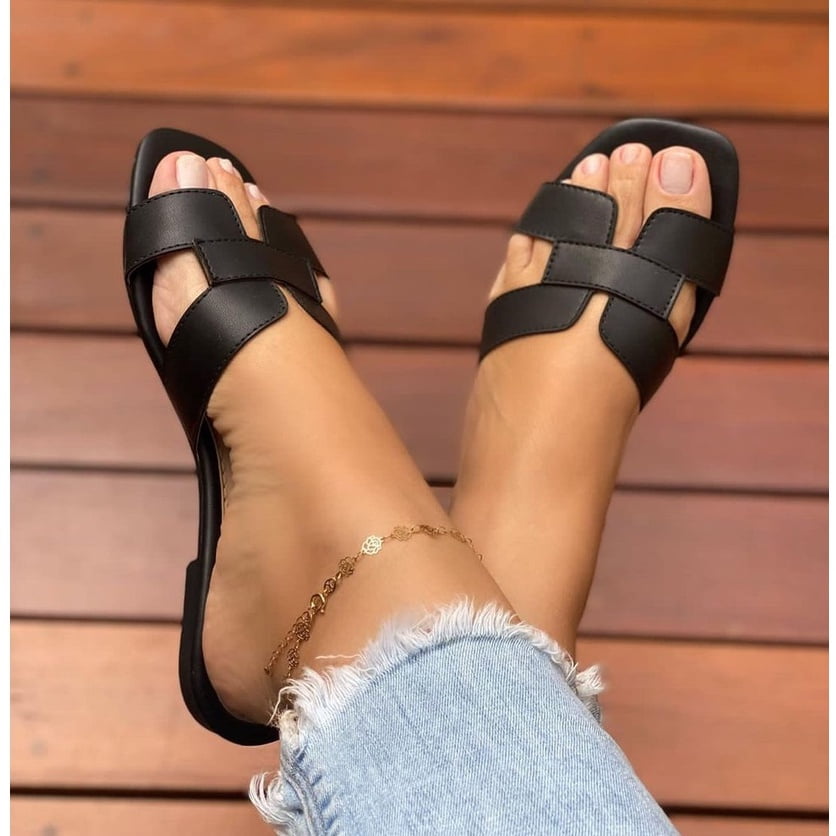 Calçados atemporais rateira couro