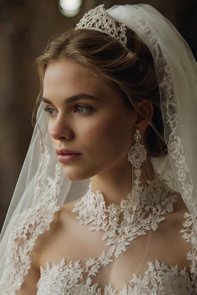 Vestido com grinalda