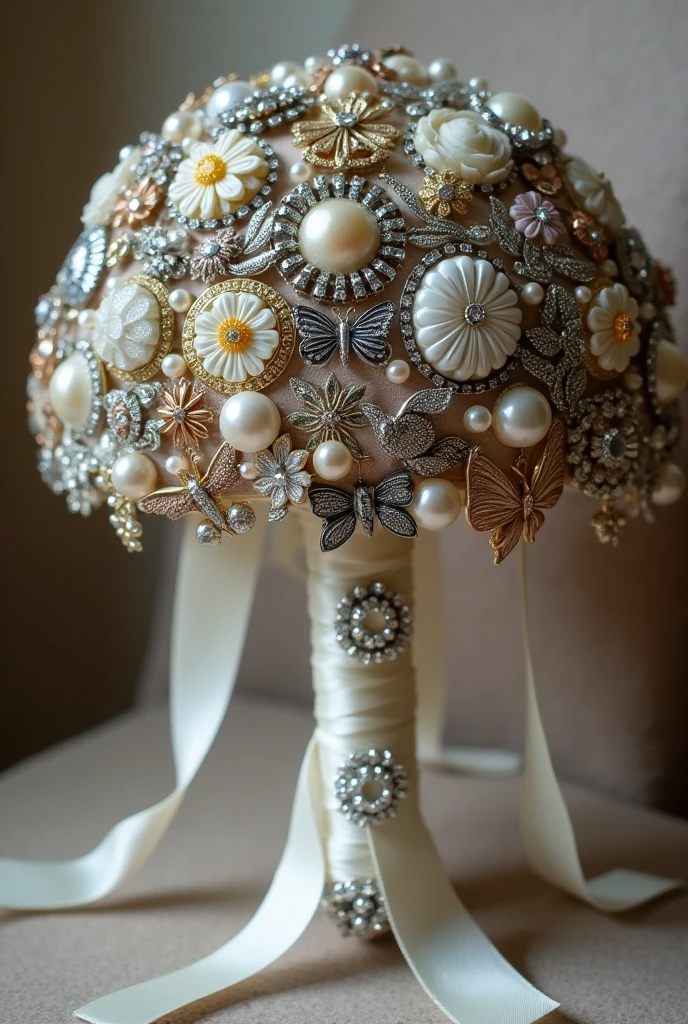 buque de broches para casamento no civil