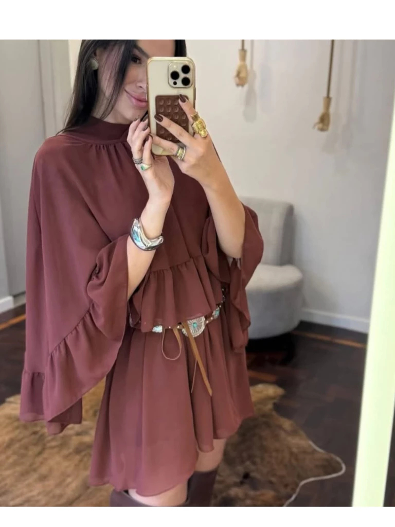 Vestido Boho Chic para Todas as Idades